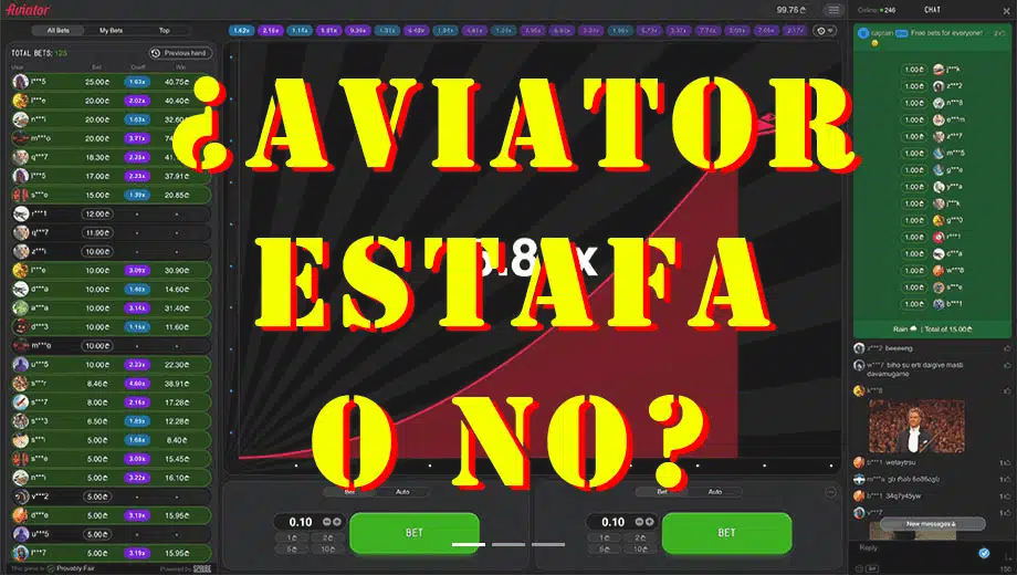 ¿Aviator estafa o no?