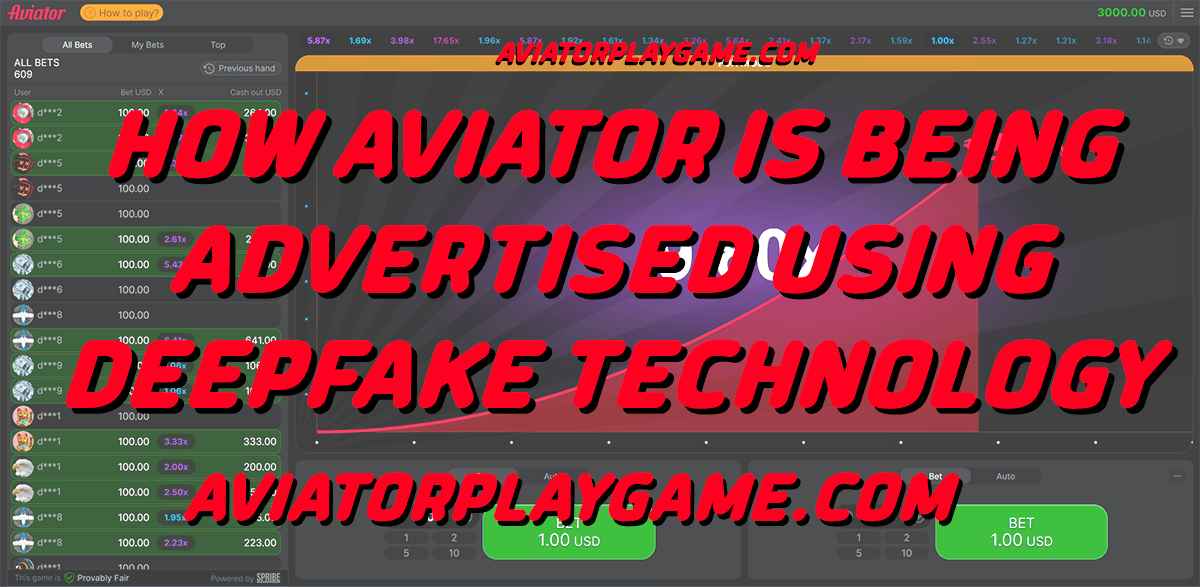 How Aviator is being advertised using deepfake technology