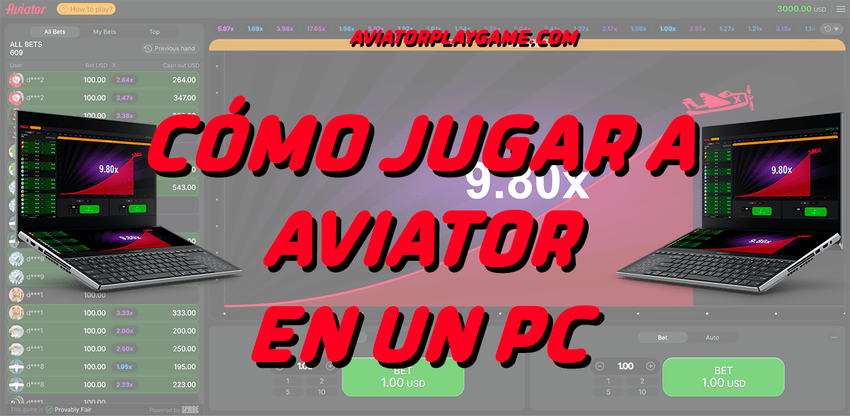 Cómo jugar a Aviator en un PC