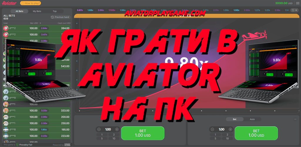 Як грати в Aviator на ПК