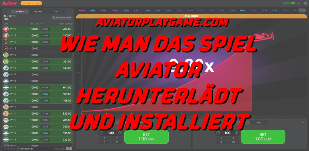 Wie man das Spiel Aviator herunterlädt und installiert