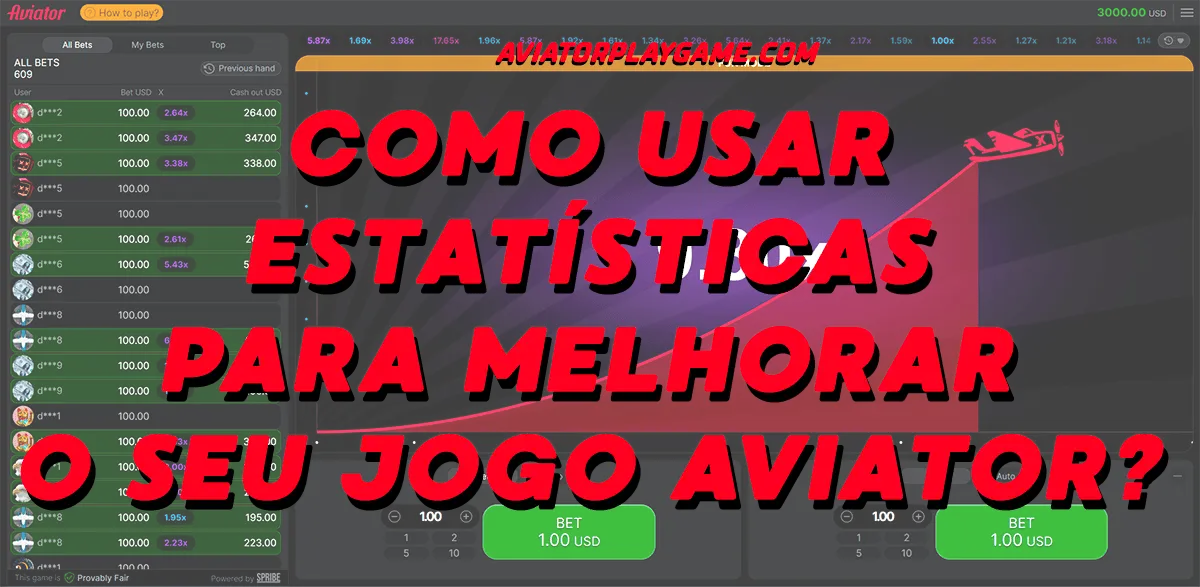 Como Usar Estatísticas para Melhorar o seu Jogo Aviator?