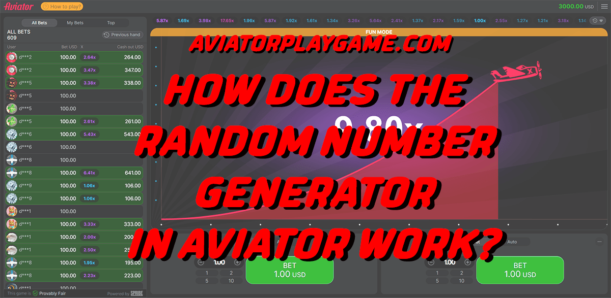 How Does the Random Number Generator in Aviator Work?