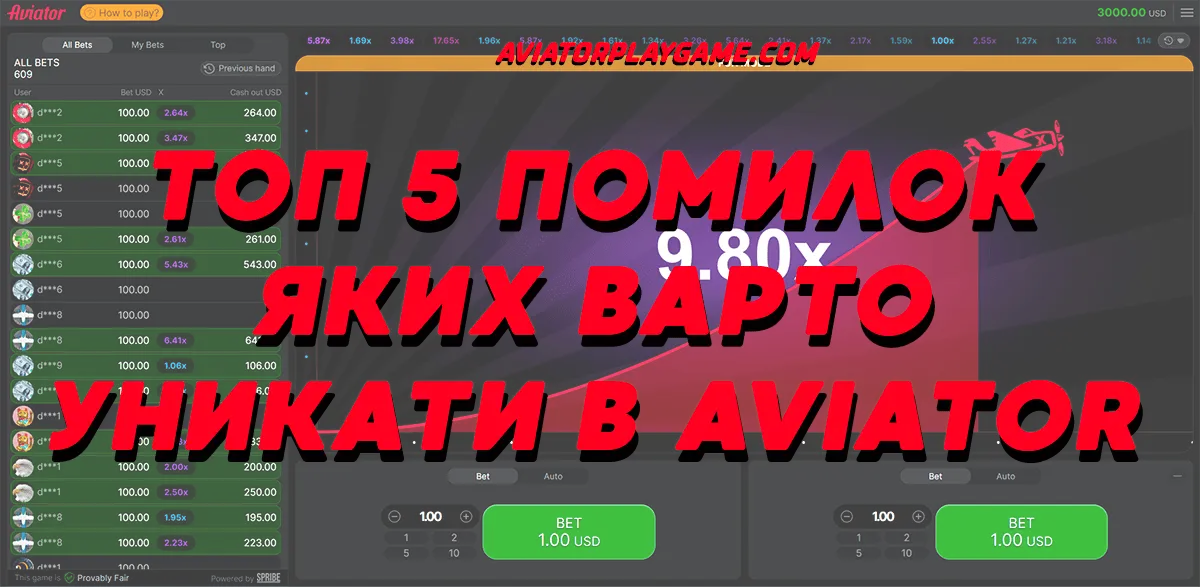 Топ 5 Помилок Яких Варто Уникати в Aviator