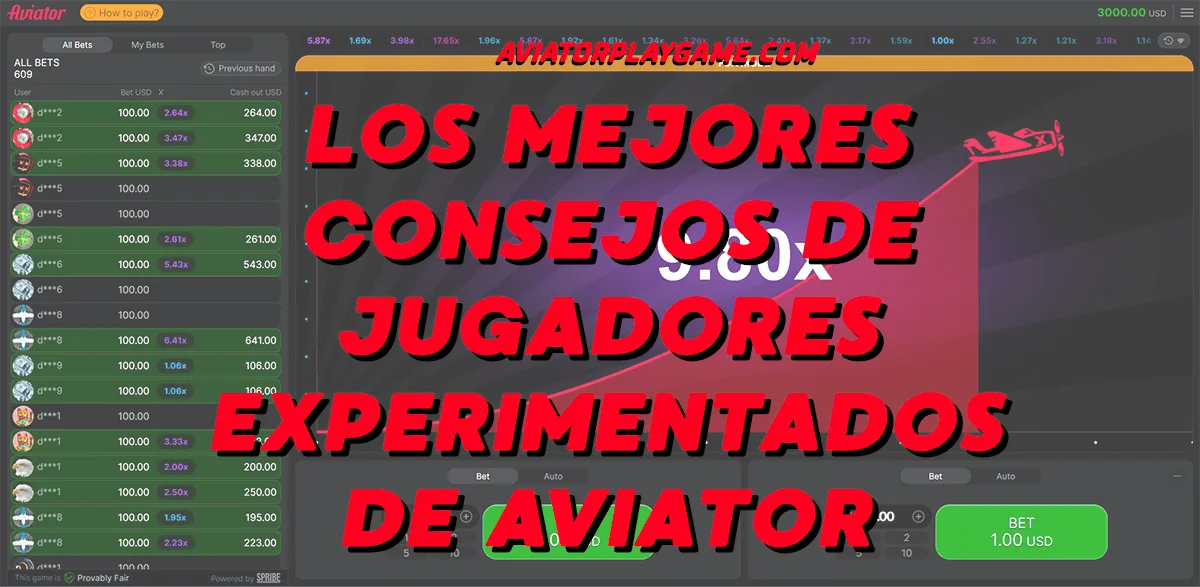 Los mejores consejos de jugadores experimentados de Aviator