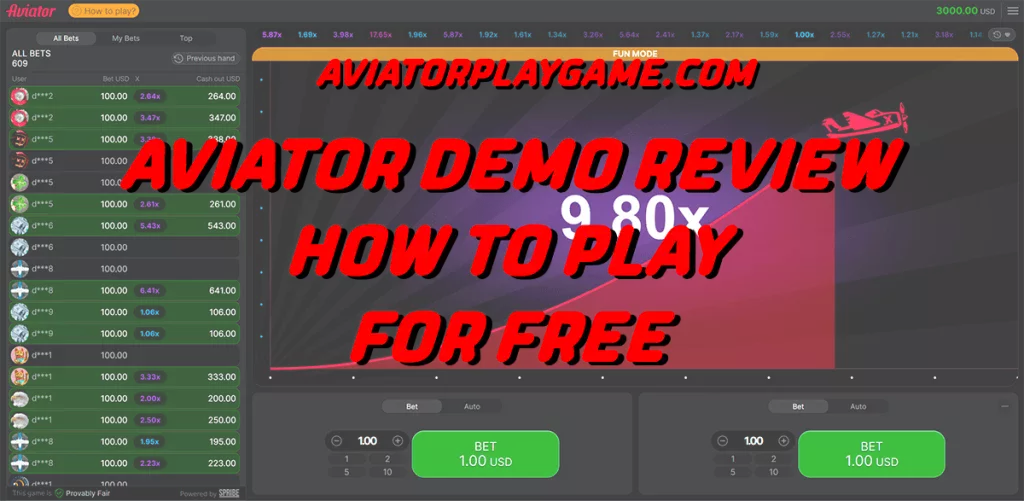 Aviator Demo Review - How to Play for Free