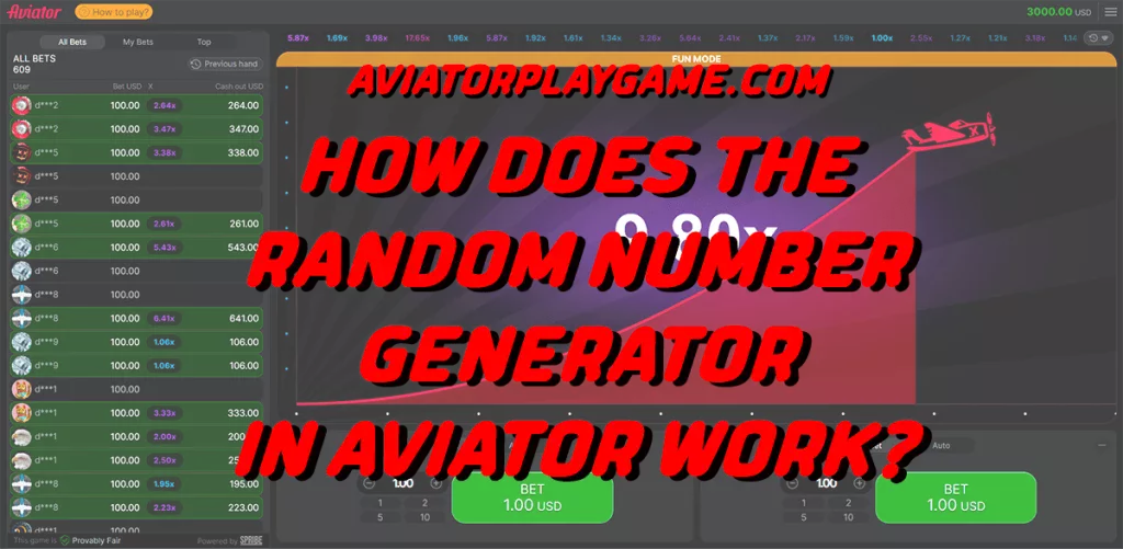 How Does the Random Number Generator in Aviator Work?