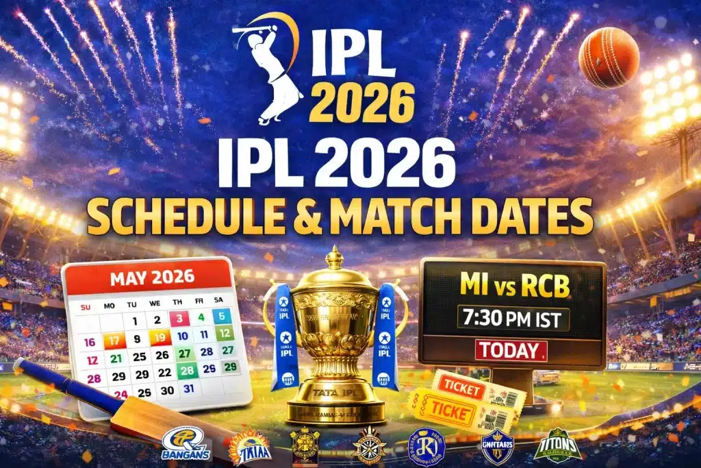 IPL 2026 Schedule & Match Dates