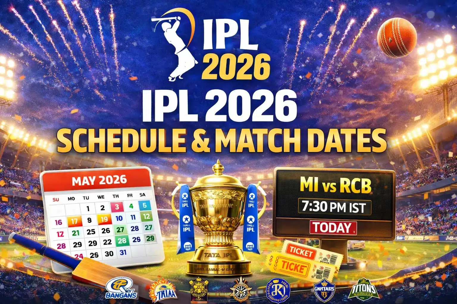 IPL 2026 Schedule & Match Dates 1 IPL 2026 Schedule & Match Dates