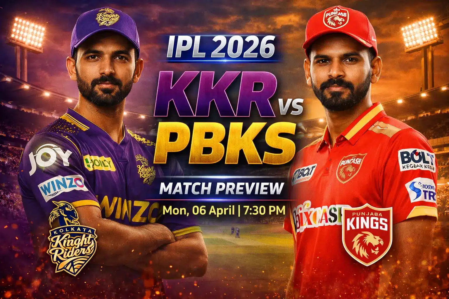 IPL 2026 KKR vs PBKS