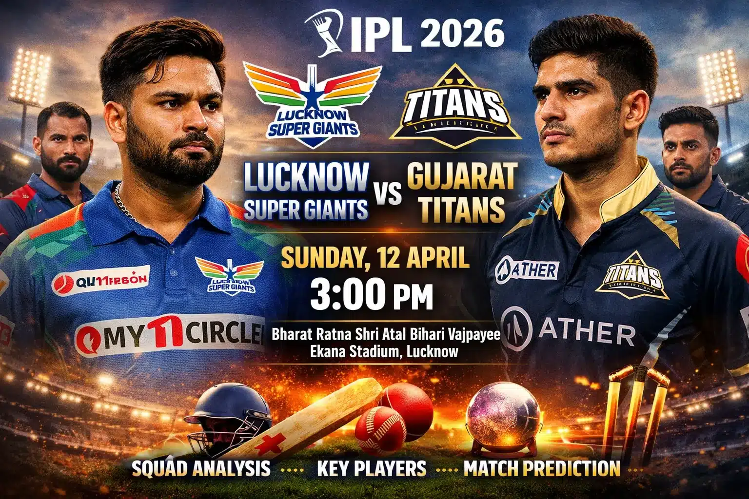IPL 2026 LSG vs GT