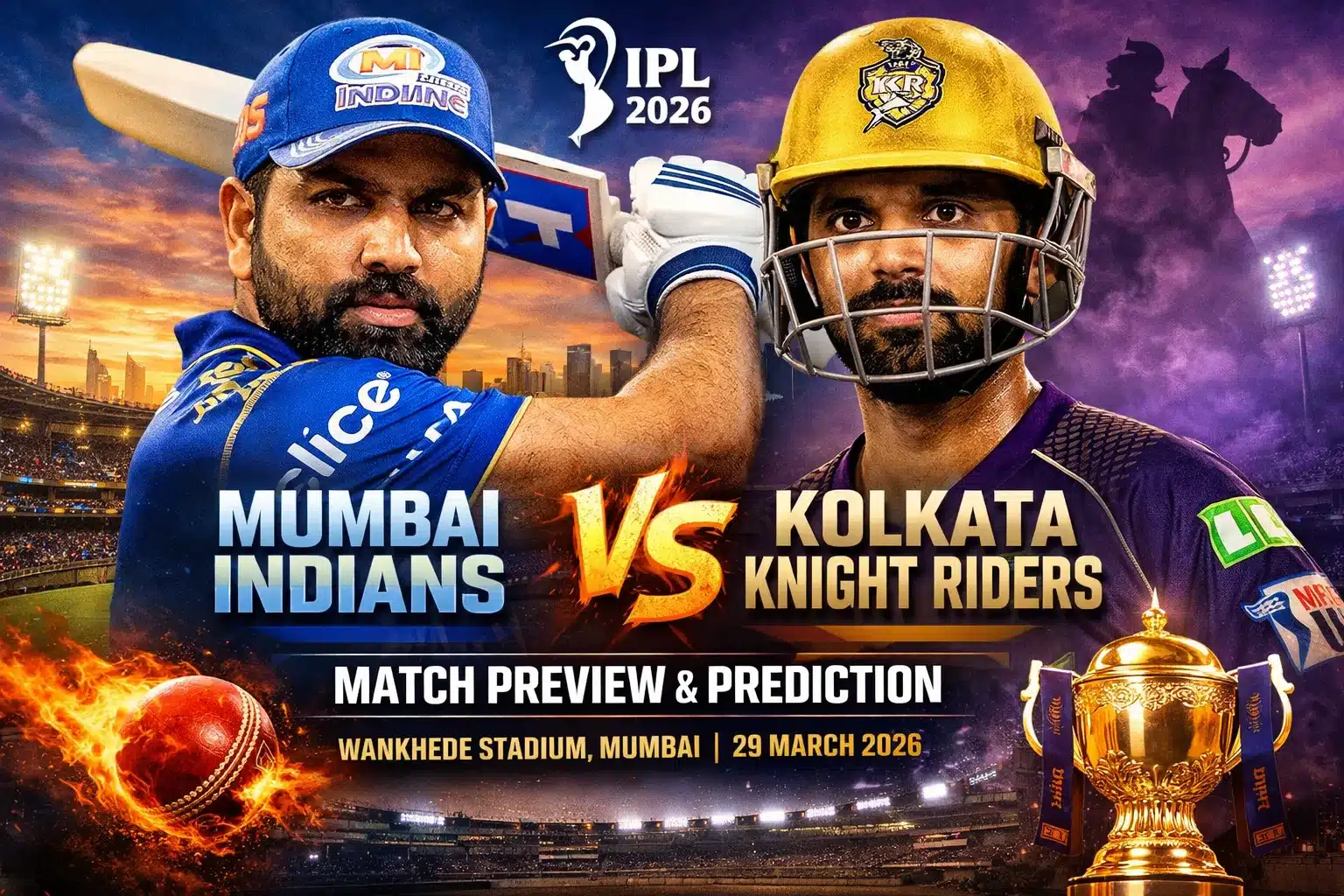 IPL 2026: MI vs KKR