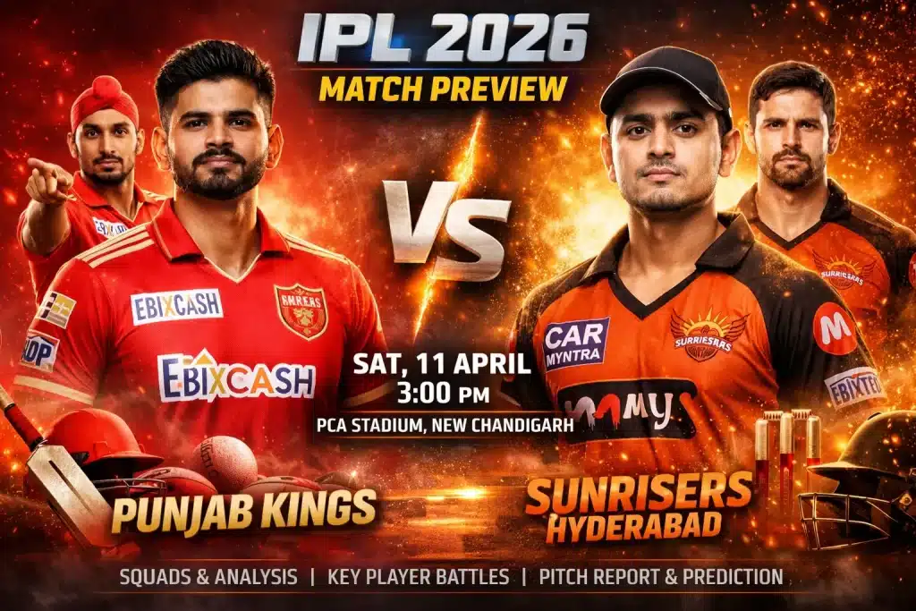 IPL 2026: PBKS vs SRH 11 IPL 2026 PBKS vs SRH