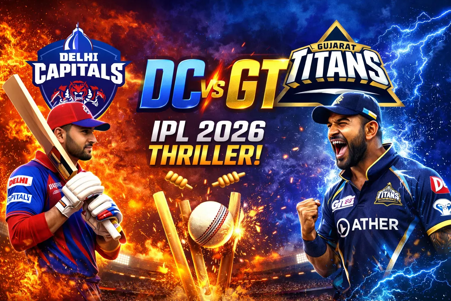 DC vs GT Match Result